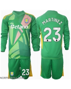 Billige Fotballdrakt Aston Villa Emiliano Martinez #23 Keeper Replika Hjemmedraktsett Barn 2024-25 Langermet (med bukser)